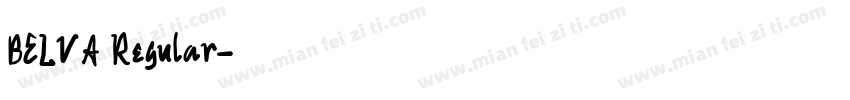 BELVA Regular字体转换
